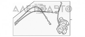 Blocare ușii cu acționare pentru ușa din fața dreapta a Subaru B9 Tribeca