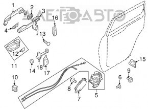 Blocare ușă spate dreapta Subaru B9 Tribeca