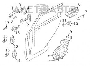 Inchidere portiera spate stanga Subaru Forester 19- SK nou original OEM