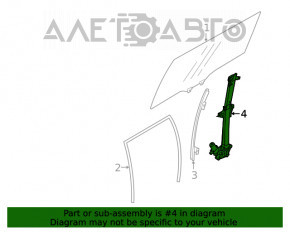 Geam electric cu motor spate dreapta Subaru Forester 19- SK