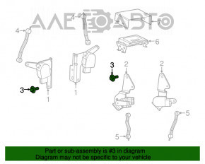 Piese de fixare a aripii din față stânga, 6 bucăți, Dodge Journey 11-