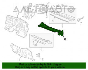 Поддон дворников металл Honda CRV 12-14