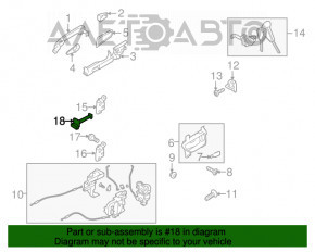 Opritor usa fata dreapta Subaru Outback 10-14 nou original OEM