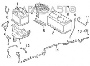 Terminalul bateriei plus BMW X3 G01 18-21