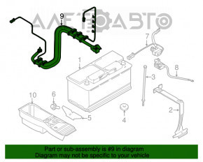 Cablu de alimentare prin întregul caroserie a unui BMW X5 E70 07-13 tip 2