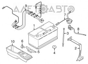 Cablu de alimentare prin întregul caroserie a unui BMW X5 E70 07-13 tip 2