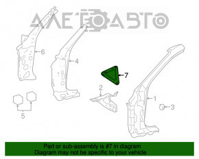 Amplificator aripi dreapta interna Lexus IS 14-20