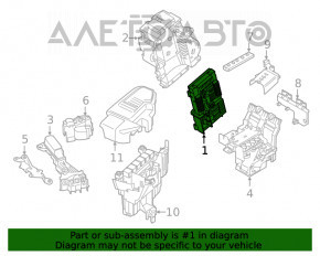 Blocul de siguranțe din spatele BMW X3 G01 18-21