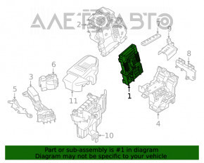 Blocul de siguranțe din spatele BMW X3 G01 18-21 este mare