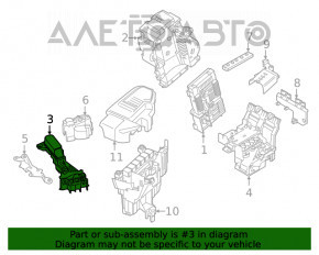 Distribuitor de curent pentru baterie BMW X3 G01 18-21 2.0T, față, fără încălzirea scaunelor.