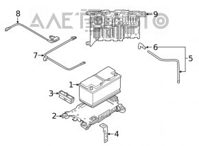 Blocul de siguranțe subtorpedou pentru BMW X1 F48 16-22