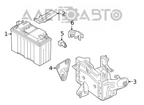 Кронштейн аккумулятора Li-ion BMW 5 G30 17-23