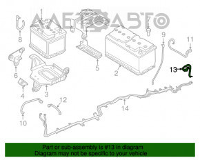 Terminal negativ pentru baterie BMW X3 G01 18-21