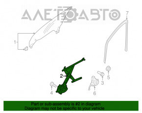 Geam electric cu motor fata dreapta Subaru b9 Tribeca