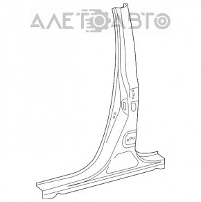 Стойка кузова центральная правая Lexus RX350 RX450h 10-15 отпилена, тычки