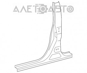 Bara caroseriei centrală stângă Lexus ES300h ES350 13-18 pe caroserie, tije