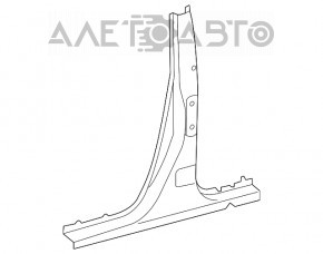 Стойка кузова центральная левая Lexus Hs250h 10-12