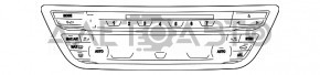 Управление климат-контролем и магнитолой BMW 7 G11 G12 16-22 под дисковод, серые крутилки новый OEM оригинал