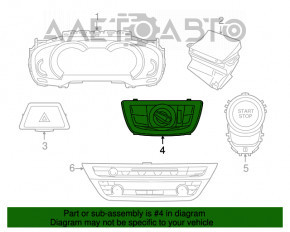 Controlul luminilor BMW 5 G30 17-23 cu PTF