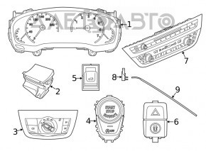 Кнопка start stop BMW X3 G01 18-21 хром