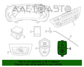 Butonul de avertizare de urgență BMW X3 G01 18-21