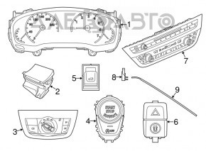 Butonul de avertizare de urgență BMW X3 G01 18-21