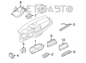 Butonul de deschidere a portbagajului pentru BMW X5 E70 07-13, interior