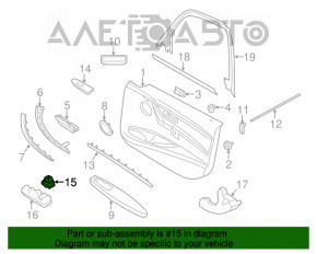 Управление стеклоподъемником передним правым BMW X5 F15 14-18