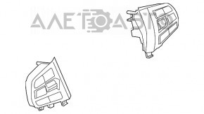 Butoanele de control de pe volanul BMW 3 F30 12-18 sunt sub radar.