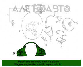 Butonul de control de pe volanul BMW X1 F48 16-18