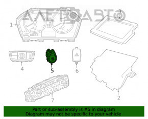 Кнопка start stop BMW X1 F48 16-22