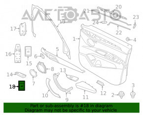 Butonul de deschidere a portbagajului pentru BMW X1 F48 16-22 cu acționare electrică