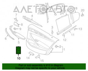 Controlul geamului electric din spate dreapta al BMW 5 G30 17-23