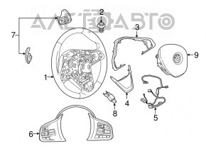 Comutatoare coloana de directie pentru chitara BMW X1 F48 16-18 fara PTF, pentru volan incalzit nou original