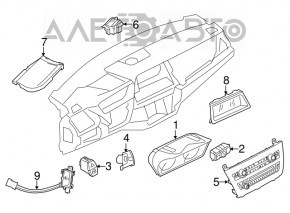 Butonul de avertizare de urgență BMW X1 F48 16-22