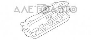 Controlul climatizării pentru bancheta din spate a BMW X3 G01 18-21 fără încălzire