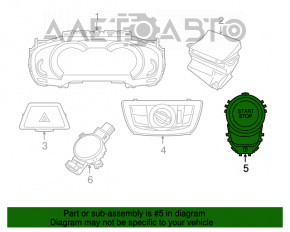 Кнопка Start-Stop BMW 7 G11 G12 16-22