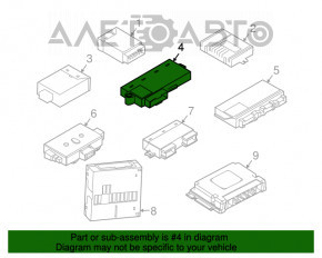 Anti-Theft Locking Control Module BMW 335i e92 07-13