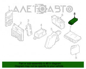 FRONT SEAT CONTROL MODULE BMW X3 F25 11-17