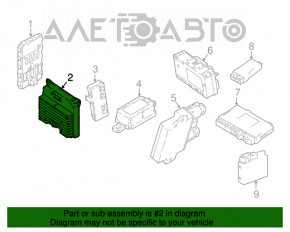 Unitatea de control a puterii PCU BMW 5 G30 17-23