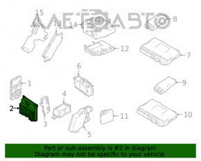 Modul de control al puterii BMW 5 G30 17-23