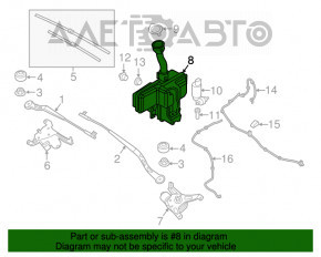 Бачок омывателя BMW i3 14-21 без крышки новый OEM оригинал