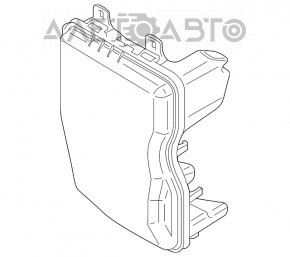 Rezervorul de spălare a parbrizului BMW X1 F48 16-22 fără gât, nou, original OEM