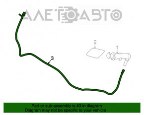 Трубка омывателей фар BMW 3 F30 12-18 без трубки на бачок омывателя