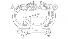 Tabloul de bord Mini Cooper F56 3D 14-19 pre-restilizare