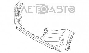 Бампер передний голый Nissan Rogue 21-23 без парктроников US built