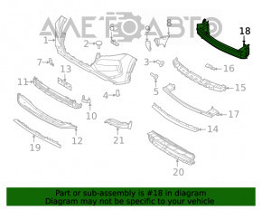 Amplificatorul de bara fata Nissan Rogue 21-23 construit in SUA