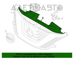 Husa televizor Nissan Murano z52 15- nou OEM original