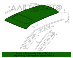 Acoperiș metalic pentru Honda CRV 12-16