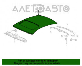 Acoperișul metalic pentru Honda Accord 18-22 cu trapă, tăiată